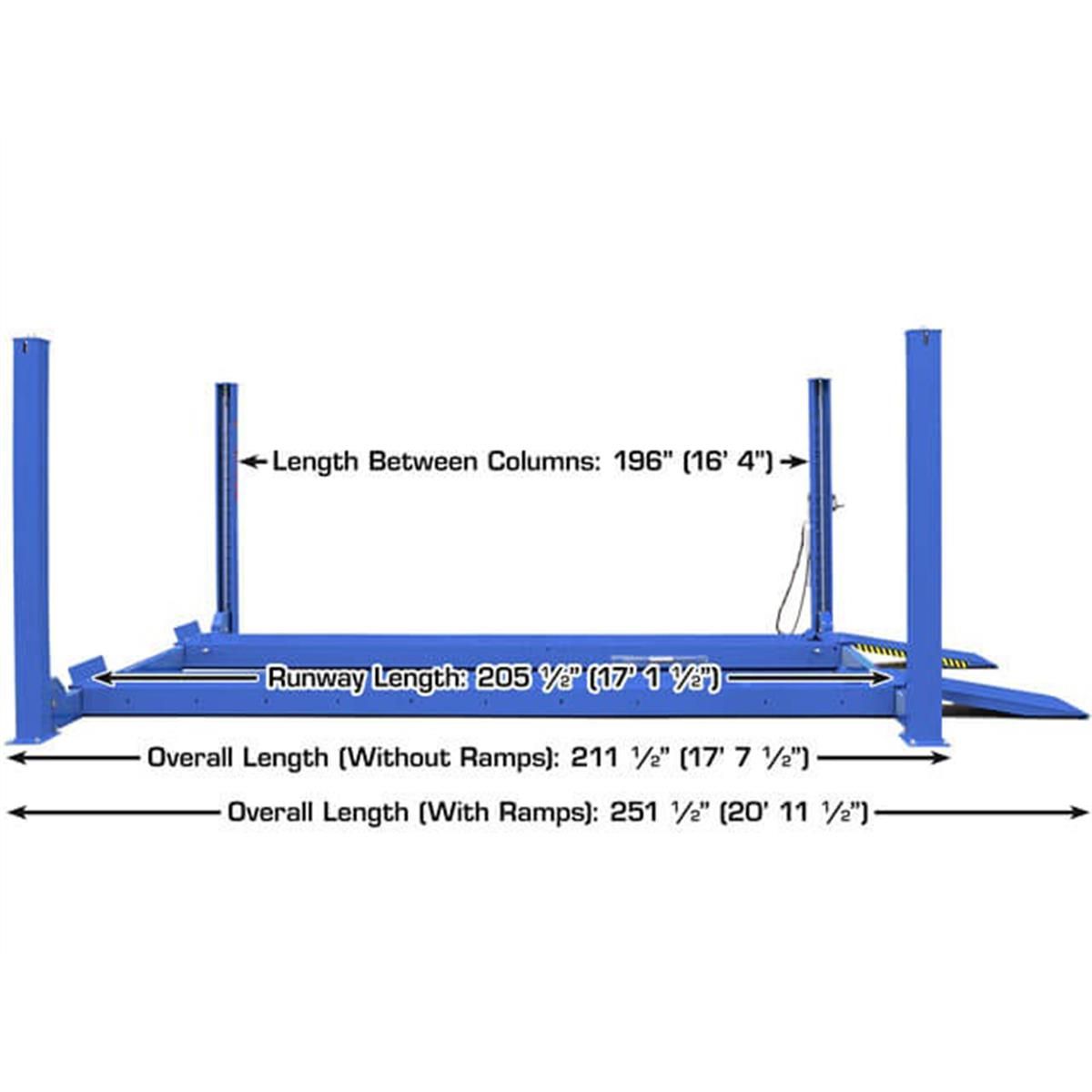 Atlas Equipment Platinum PVL14 ALI Certified Commercial Grade Alignment 4-Post Lift 12,000 lb. Capacity - Image 6
